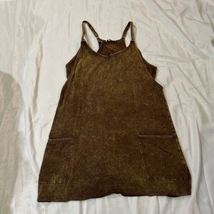 Zenana Brown Mini Dress